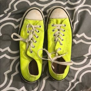 Bright yellow converse